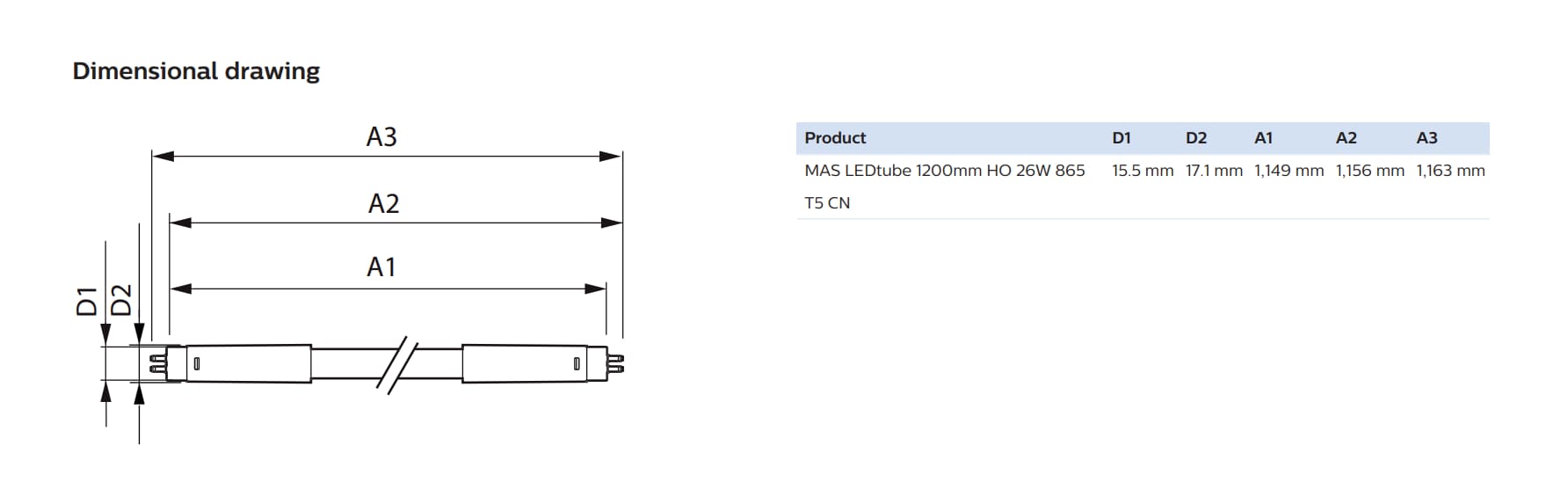 Philips LED tube light provides efficient lighting with durability and brilliant brightness.