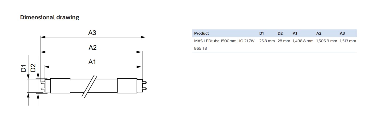 Philips LED tube light provides efficient lighting with durability and brilliant brightness.