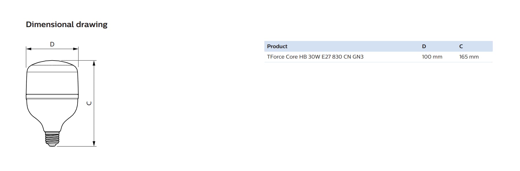 Philips TForce Core HB provides high brightness, energy-saving, and reliable outdoor lighting solutions.