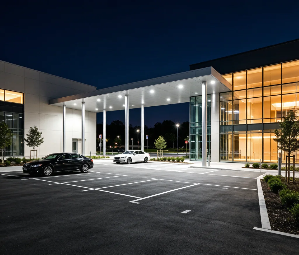 Philips BVP251 BVP252 LED floodlight for parking lot